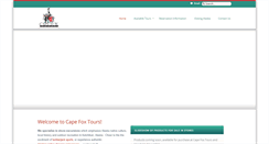 Desktop Screenshot of capefoxtours.com